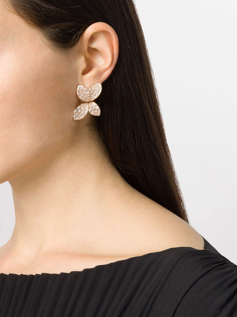 18kt rose gold Giardini Segreti diamond stud earrings